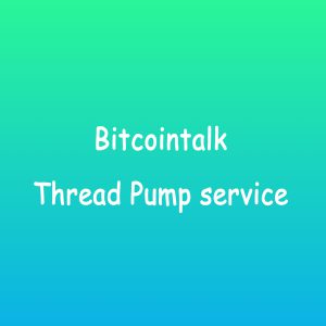 Bitcointalk Thread Pump service